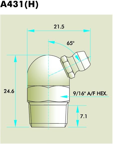 A431(H) grease fitting