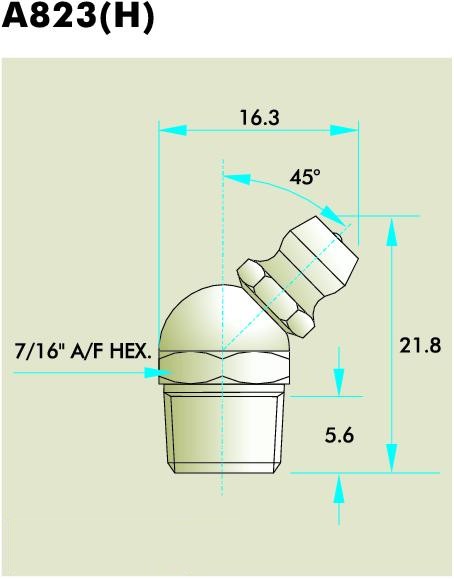 A823(H) Grease Fitting