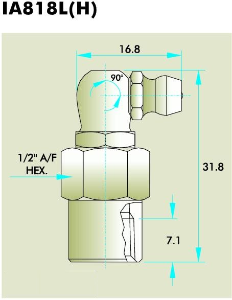 IA818L(H) Grease Fitting
