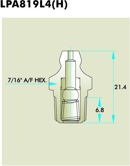 LPA819L4(H) Grease fitting